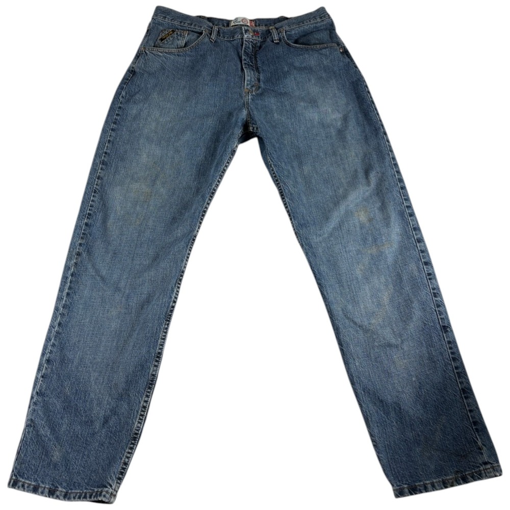 Wrangler 20X Extreme Relaxed‎ Jeans Mens 38x34 (37x32.5) Blue Denim Straight Leg